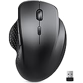 2.4GHz Ergonomic Wireless Mouse – Matte Black