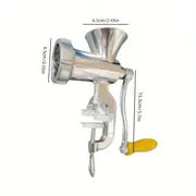 Manual Meat Grinder – Aluminum Alloy, Hand Crank for Sausage, Chili, and Fish.