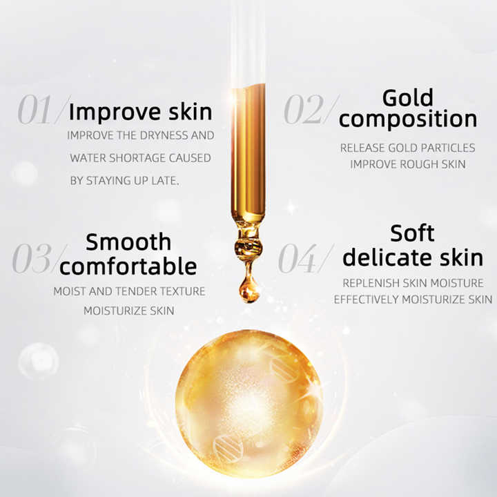 24k gold retinol snake venom anti aging hydrating peel off face Masked beauty gold facial mask skincare skin care