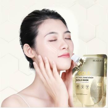 24k gold retinol snake venom anti aging hydrating peel off face Masked beauty gold facial mask skincare skin care