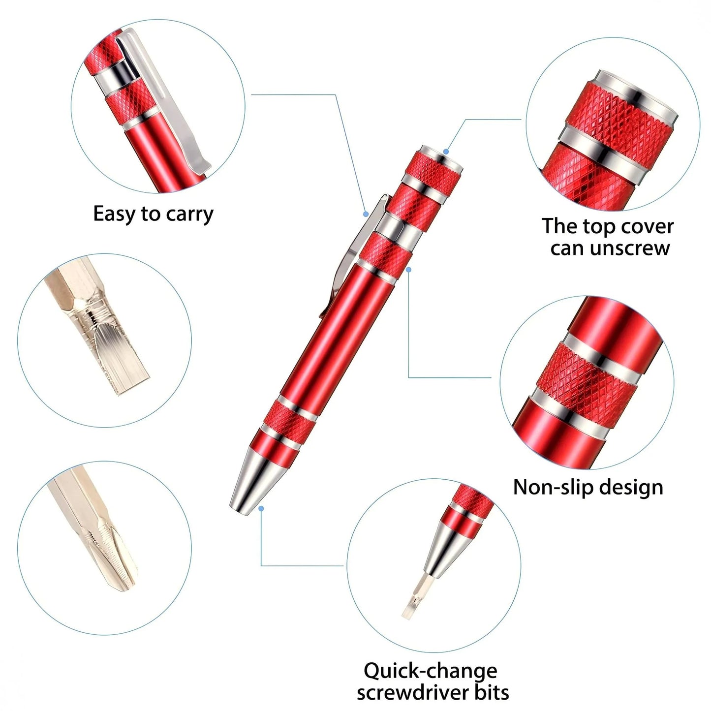 8 In 1 Pocket Screwdriver Pen