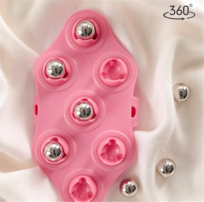 Silicon 7 Balls Body Massager Glove