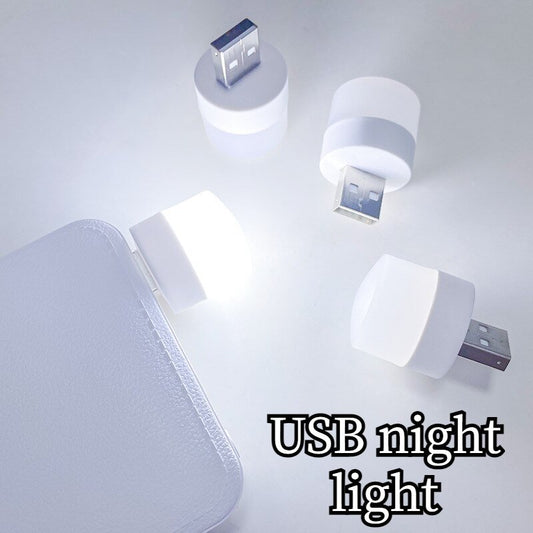 Pack Of 2 - Pocket Mini LED Night Light USB Plug Lamp